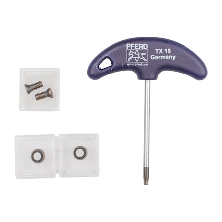 Pferd 2" ALUMASTER SERVICE SET - TORX key - Screw 2 - Inserts 2 HICOAT 20128